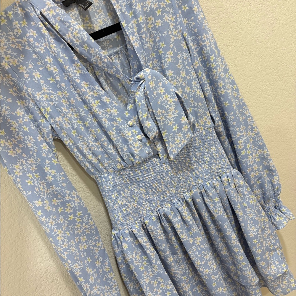Forever 21 Light Blue Floral Dress